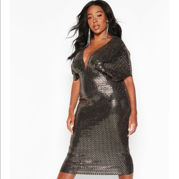 boohoo party dress plus size